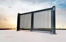 Cổng trượt xếp tự động Hồng Môn