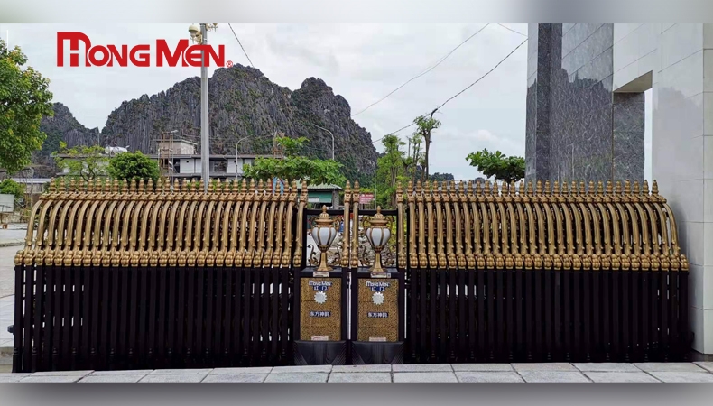 Cổng Xếp Tự Động Cổ Điển Dành Cho Công Trình Cổ Kính