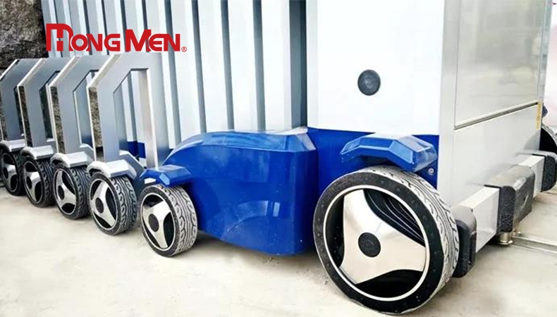 Nhận biết, so sánh bánh xe cổng xếp HongMen với hàng trôi nỗi