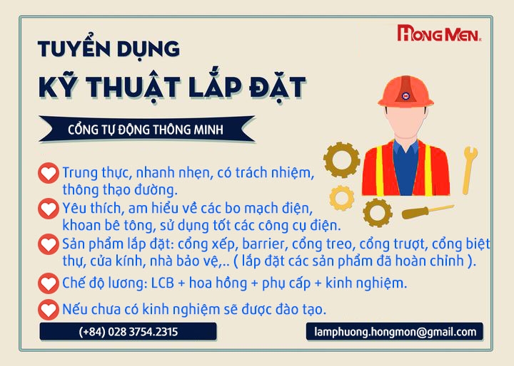 Thông Báo Tuyển Dụng Vị Trí Nhân Viên Kỹ Thuật