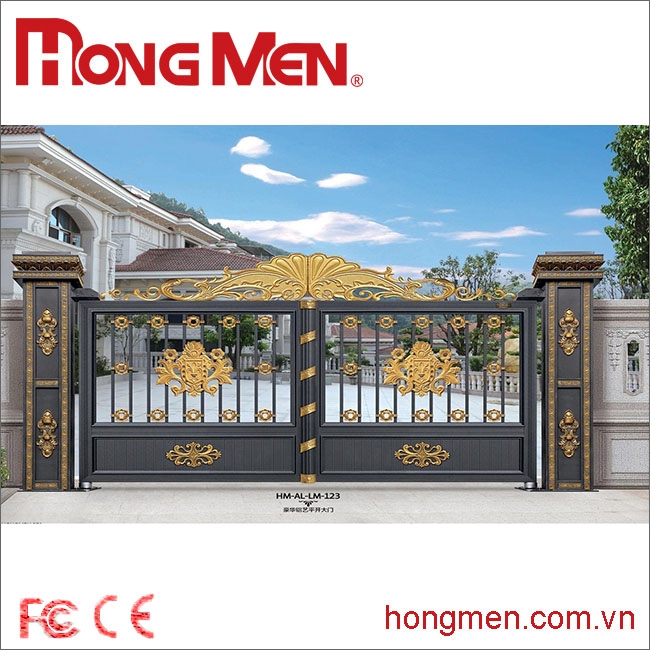 Cổng Biệt Thự Nhôm Đúc Kim Bài Môn