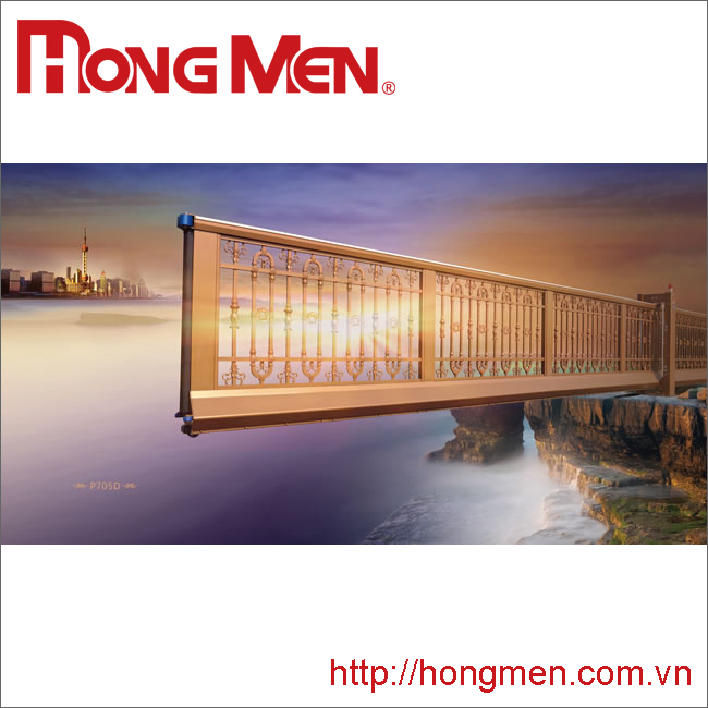 Cổng treo tự động hợp kim nhôm P705D