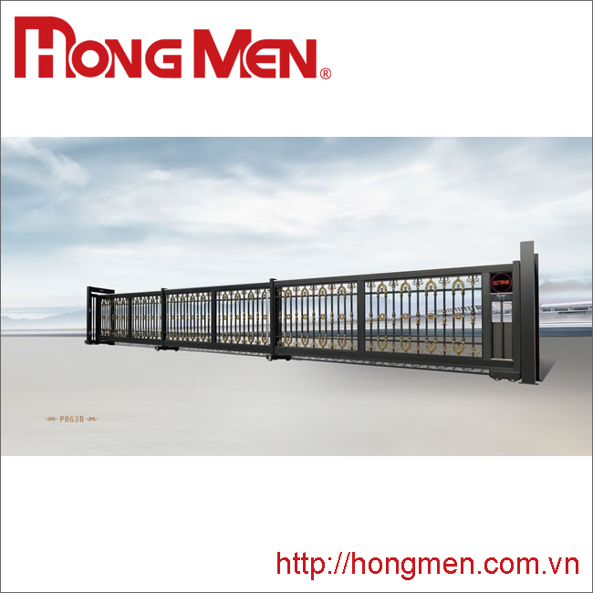 Cổng trượt ngang xếp lớp P863B