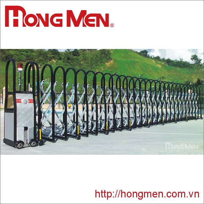 Cổng xếp hợp kim nhôm Khúc Mỹ SQM-HY