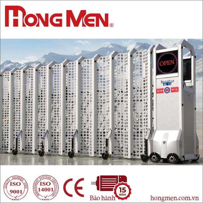 Cổng Xếp Nhôm S690F Bình Phong