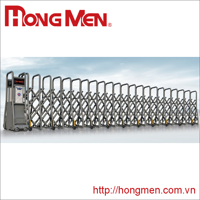 Cửa cổng xếp hợp kim nhôm SQME-G