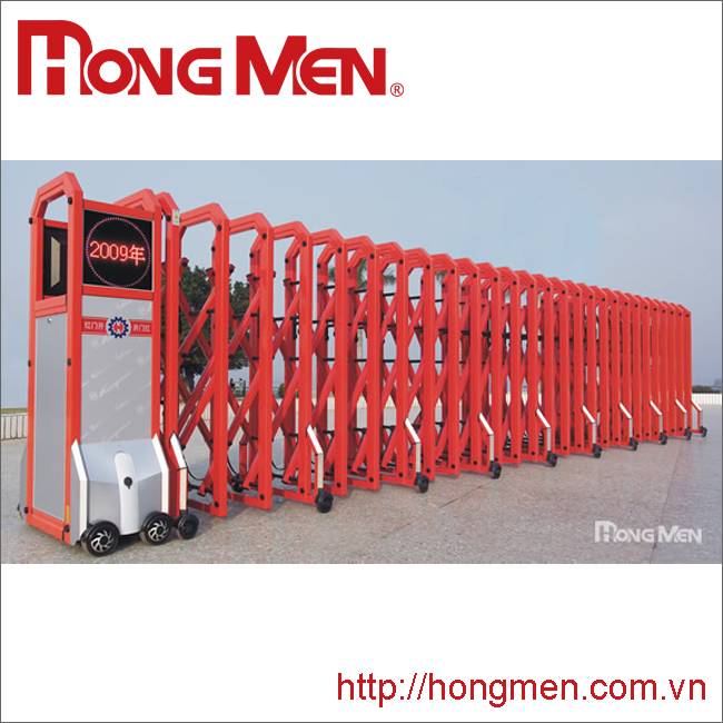 Cửa cổng xếp tự động hợp kim nhôm S690B-R