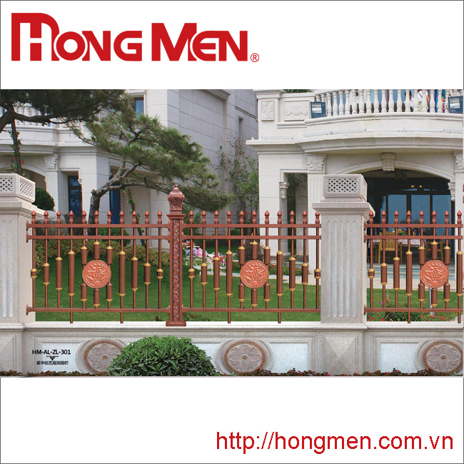 Hàng rào hợp kim nhôm HM-AL-ZL-301