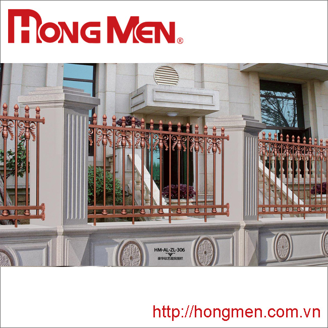 Hàng rào hợp kim nhôm HM-AL-ZL-306