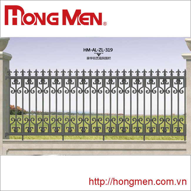 Hàng rào hợp kim nhôm HM-AL-ZL-319