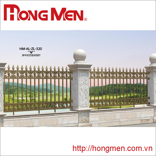 Hàng rào hợp kim nhôm HM-AL-ZL-320