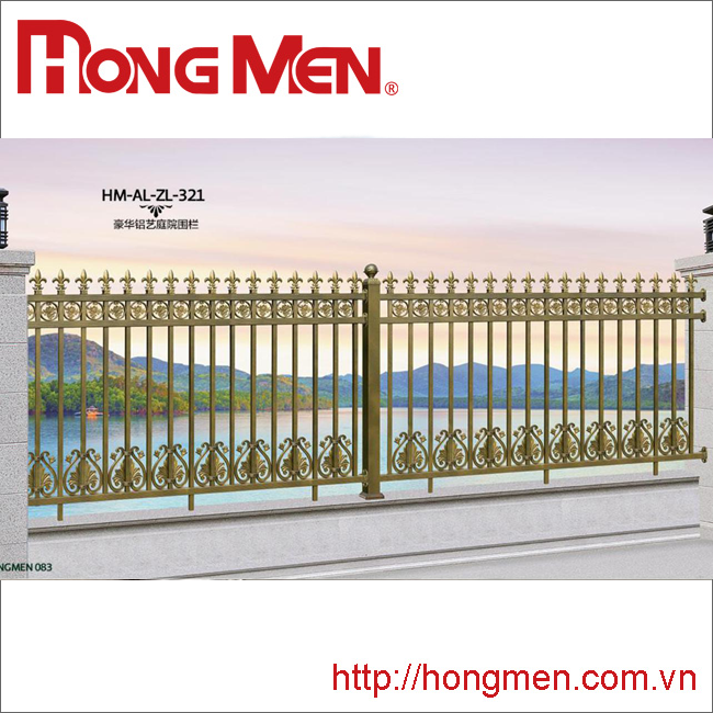 Hàng rào hợp kim nhôm HM-AL-ZL-321