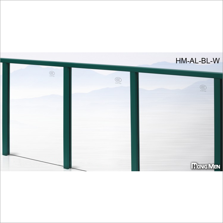 Lan Can Hợp Kim Nhôm Kính HM-AL-BL-W