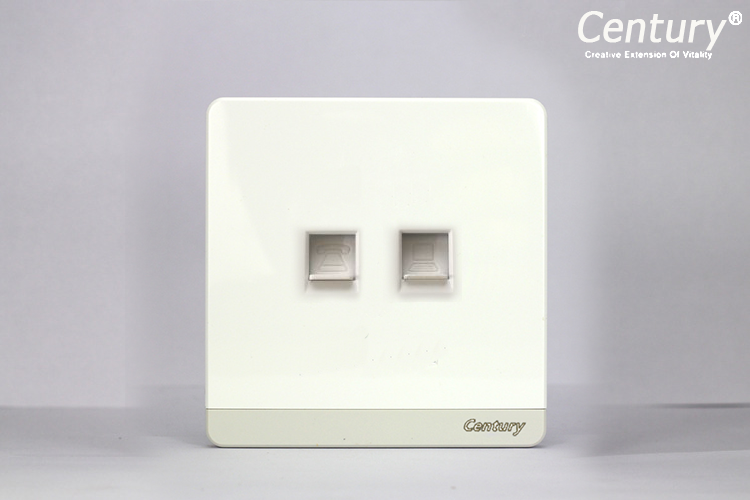 Ổ cắm điện thoại + máy tính Q1W-T05